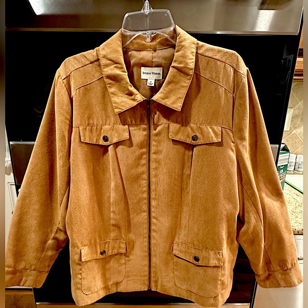 Tan/caramel zip jacket